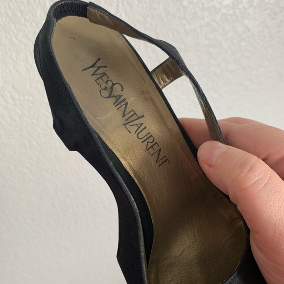 Yves Saint Laurent | Vintage satin square toe 7.5 - Picture 6 of 8